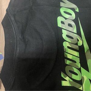 Bape x Nba young boy collab black shirt